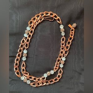 Tuleste rose gold plated necklace/belt